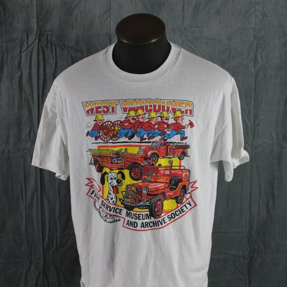 Graphic T-shirt (VTG) - West Vancouver Fire Museum - Men's Extra-Large - Picture 3 of 7